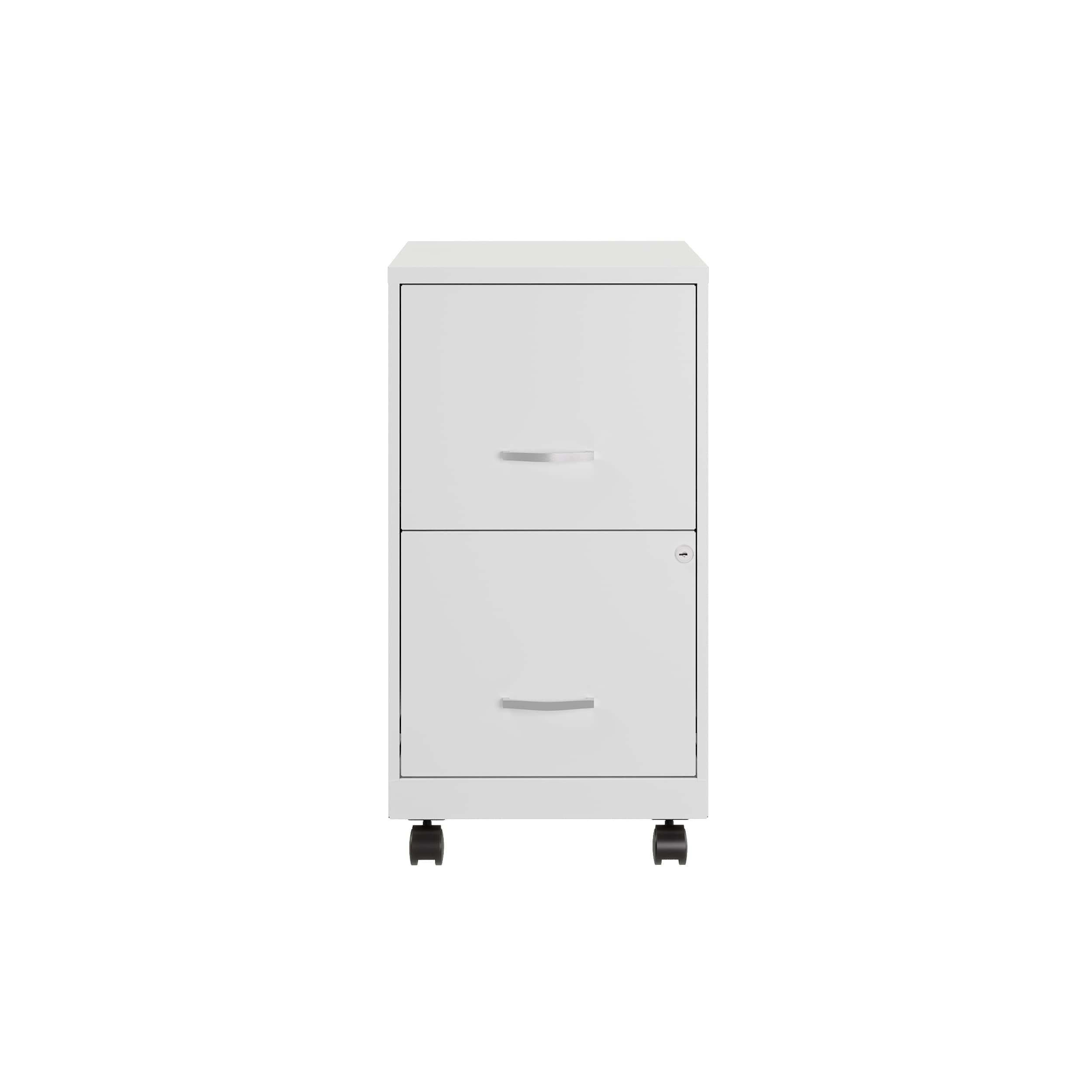 Hirsh Industries Space Solutions 18" D 2Drawer Mobile Metal Vertical File Cabinet Yellow/Goldfinch