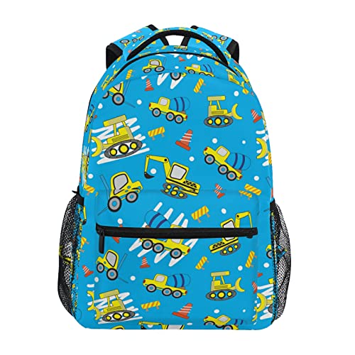 Cute Car Cartoon Excavator Backpack Bookbags Daypack Kids Girls Boys Blender Backpacks Laptop Bags School Purse Travel Sports Water Resistant Men Women