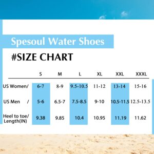 Womens and Mens Water Shoes Breathable Quick Dry Soft Barefoot Aqua Socks for Hiking Swim Beach Surf Yoga Sport 8-9 Women Women/6.5-7 Men