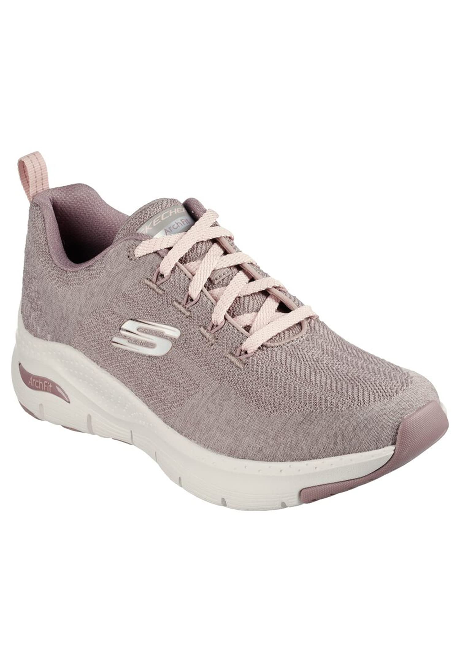 Skechers Women's Arch Fit - Comfy Wave - Dark Taupe Knit/Trim - US 9