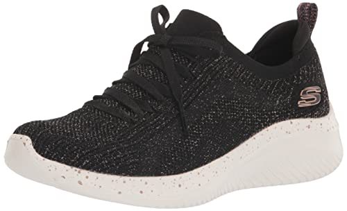 Skechers Sport Women's Women's Ultra Flex 3.0 Sneaker, Black/Rose Gold=BKRG, 7