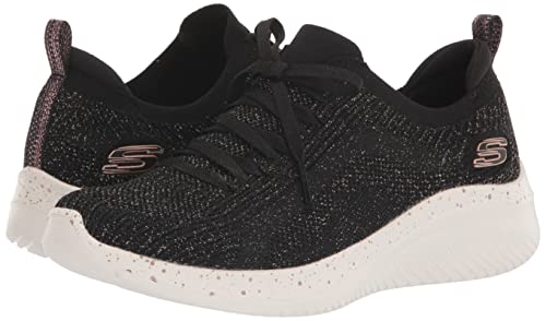 Skechers Sport Women's Women's Ultra Flex 3.0 Sneaker, Black/Rose Gold=BKRG, 7