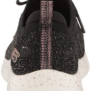 Skechers Sport Women's Women's Ultra Flex 3.0 Sneaker, Black/Rose Gold=BKRG, 7