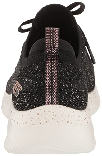 Skechers Sport Women's Women's Ultra Flex 3.0 Sneaker, Black/Rose Gold=BKRG, 7