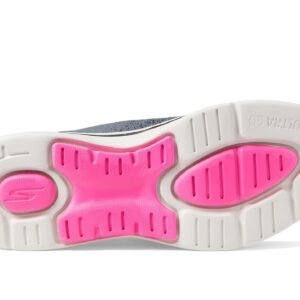 Skechers Go Walk Arch Fit - Lunar Views Black/Hot Pink 8 B (M)