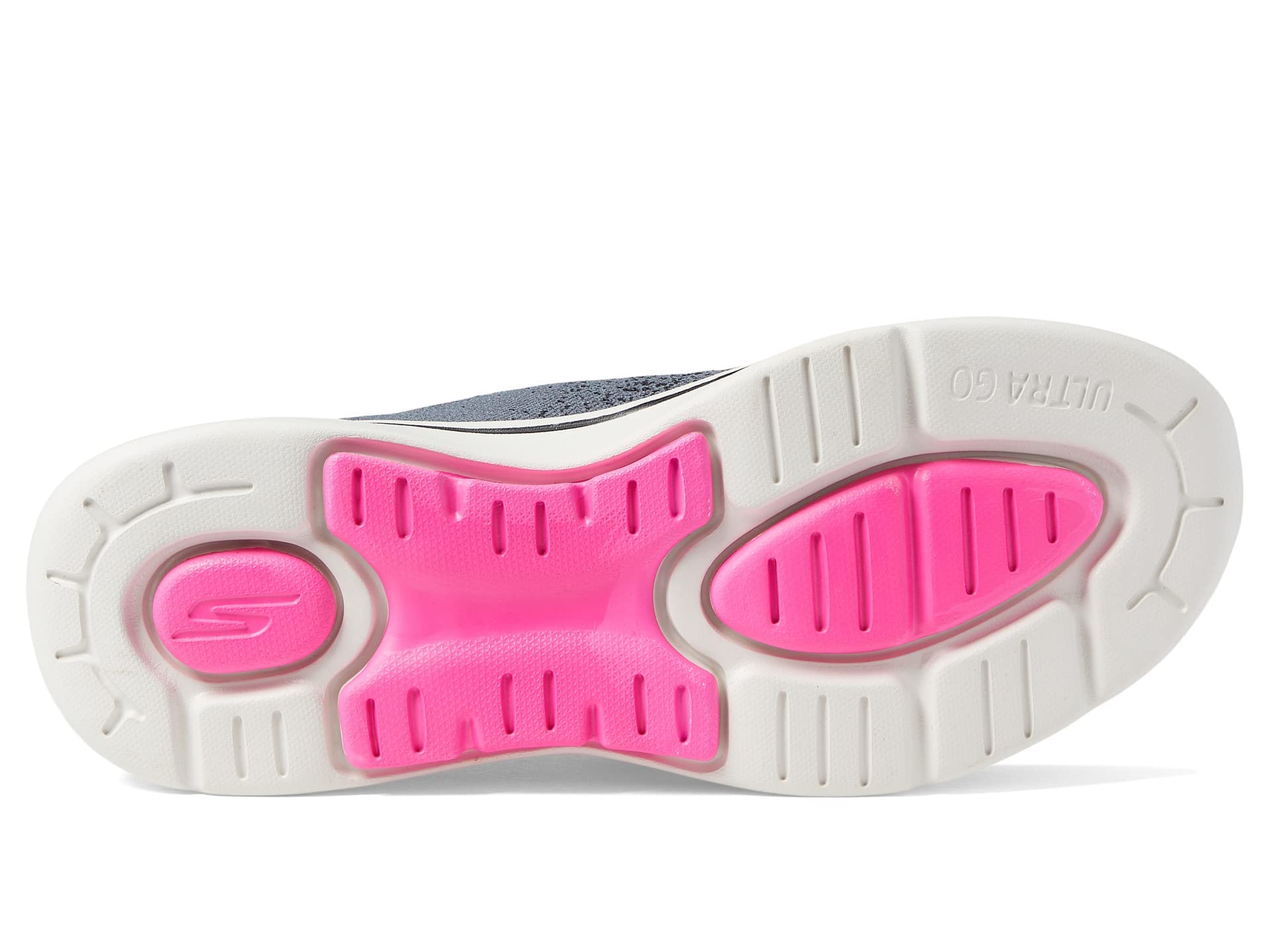 Skechers Go Walk Arch Fit - Lunar Views Black/Hot Pink 8 B (M)