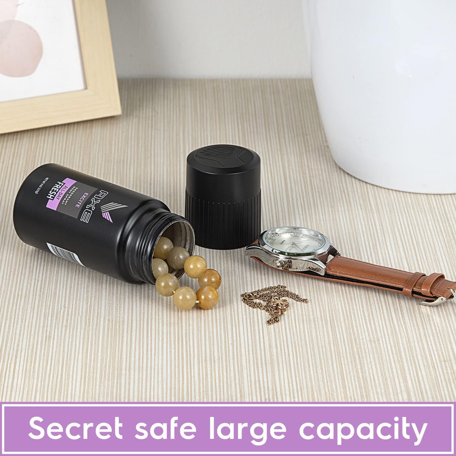 AXE Spray Diversion Safe Stash Can with Food Grade Smell Proof Bag with Hidden Compartment for Keys, Cash and Valuables