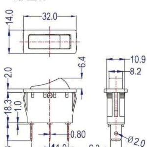 KongV Rocker Switch Lighted On Off for 120927-24 120 Volt FMI Desa Electric Fireplaces