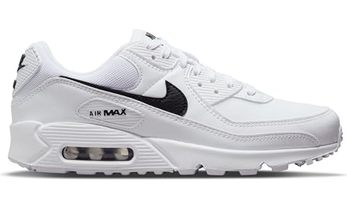 Nike Womens Air Max 90 WMNS White/White/Black DH8010-101 6