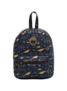 hot topic exclusive: harry potter navy & gold quidditch mini backpack - officially licensed for wizards, exclusive to hot topic!