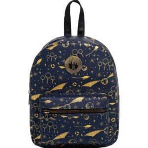 Hot Topic Exclusive: Harry Potter Navy & Gold Quidditch Mini Backpack - Officially Licensed for Wizards, Exclusive to Hot Topic!