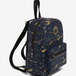 Hot Topic Exclusive: Harry Potter Navy & Gold Quidditch Mini Backpack - Officially Licensed for Wizards, Exclusive to Hot Topic!