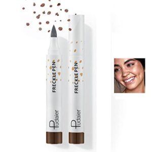 AKARY Freckle Pen, Lifelike Freckle Makeup Pen Freckle Color Concealer Pen, Waterproof Longlasting Soft Dot Spot Professional Faux Freckles for Natural Effortless Sun Kissed Makeup (1Pc, Dark Brown)