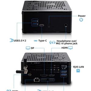 WEIDIAN Mini Complete PC, Mini PC Windows 11 Pro, Core i9-10980HK 64GB DDR4 RAM 512GB NVME SSD 1TB HDD,Mini Computer Windows 11, Micro PC, Micro Computer Support Dual Display, 4K HD, BT5.2 and WiFi6