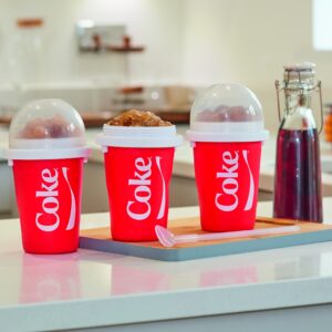 ChillFactor Coca Cola slushy Maker - Reusable slushy Maker Cup, Homemade slushies. Squeeze Cup slushy Maker Kitchen Toys