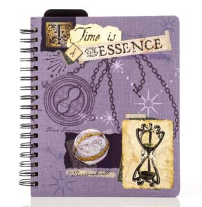 conquest journals harry potter time is of the essence undated spiral planner, vertical format, wrapped book board cover, spiral bound, 5 sticker sheets, elastic closure strap, bookmark, 7.75"x9.25"