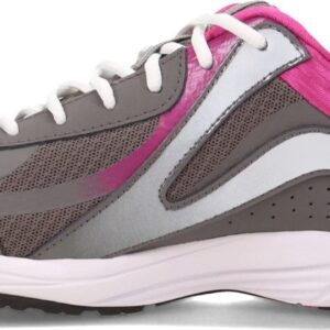 Ryka Women's Dash Pro Walking Shoe Grey/Pink 9 M