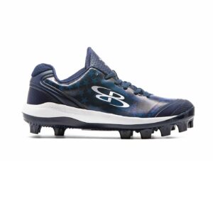 boombah women's dart clandestine molded cleat navy/royal blue - size 9
