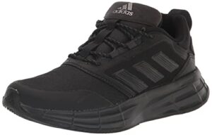 adidas women's duramo protect running shoe, black/black/carbon, 9