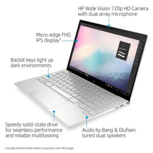 2022 Newest HP Envy 13.3'' FHD Laptop Computer for Business & Student, Intel 11th Gen Core i5-1135G7 up to 4.2GHz, 8GB RAM, 512GB PCle SSD, Fingerprint Reader, Backlit Keyboard, Win 10, Silver