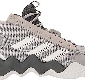 adidas Exhibit B Womens Mid Basketball Shoe, Grey/White/Team Dark Grey, 11.5