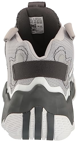 adidas Exhibit B Womens Mid Basketball Shoe, Grey/White/Team Dark Grey, 11.5