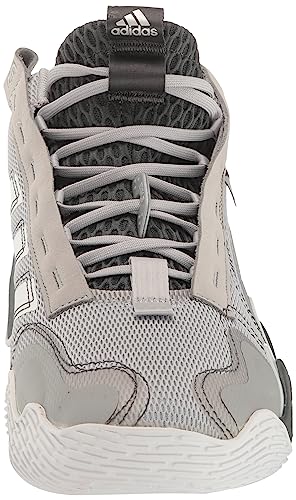 adidas Exhibit B Womens Mid Basketball Shoe, Grey/White/Team Dark Grey, 11.5