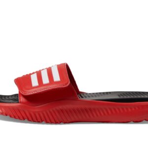 adidas Unisex Alphabounce 2.0 Slides Sandal, Vivid Red/White/Black, 9 US Men