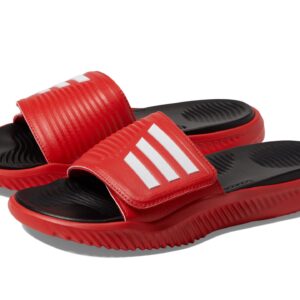 adidas Unisex Alphabounce 2.0 Slides Sandal, Vivid Red/White/Black, 9 US Men