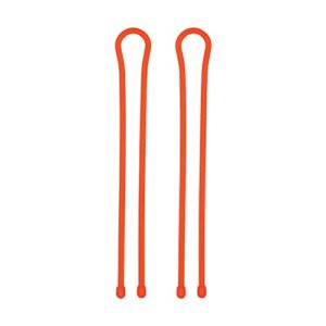 Nite Ize Gear Tie Reusable Rubber Twist Tie 24", 2-Pack, Bright Orange New Packaging