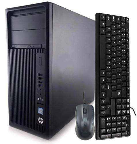 HP Z240 Tower Computer Desktop PC, Intel Core i5-6500 3.20GHz Processor, | 8GB Ram, 128GB SSD + 2TB HDD |HDMI, AMD Radeon RX-550 4GB Graphics, Wireless WiFi, Windows 10 (Renewed)