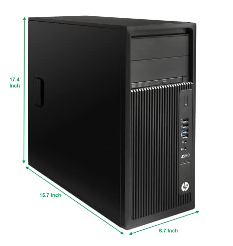 HP Z240 Tower Computer Desktop PC, Intel Core i5-6500 3.20GHz Processor, | 8GB Ram, 128GB SSD + 2TB HDD |HDMI, AMD Radeon RX-550 4GB Graphics, Wireless WiFi, Windows 10 (Renewed)