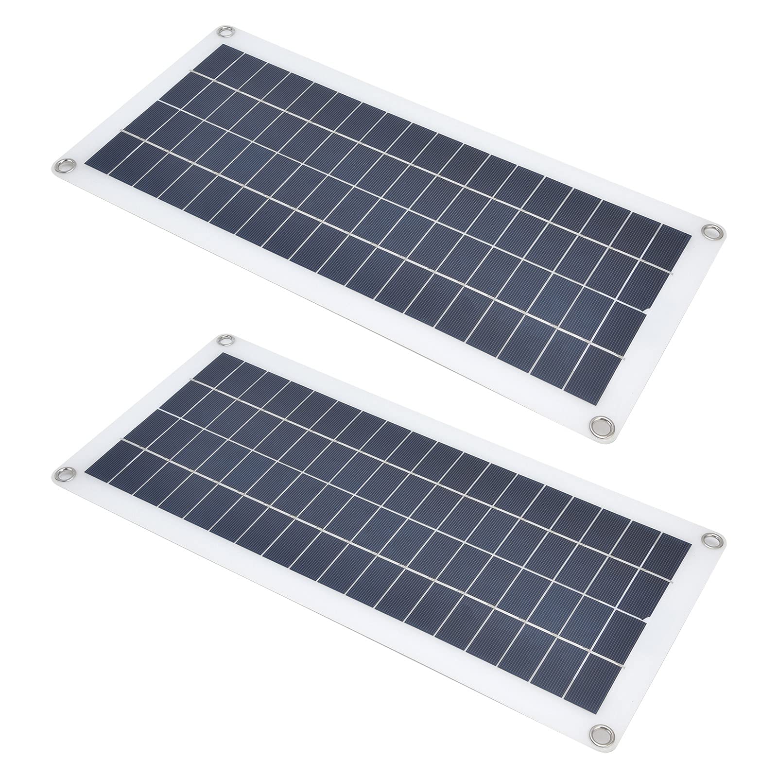 01 02 015 Solar Charging Panel, 2x10W Dual Female USB Port Photovoltaic Wide Application Solar Panel Set for Outdoor for Emergency for Boats for RVs for Satellites