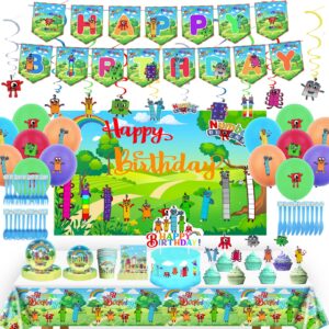 win3terz party supplies include spoons fork knife napkins plates cake toppers banners balloons tablecloth for children party supplie serve 20 guests