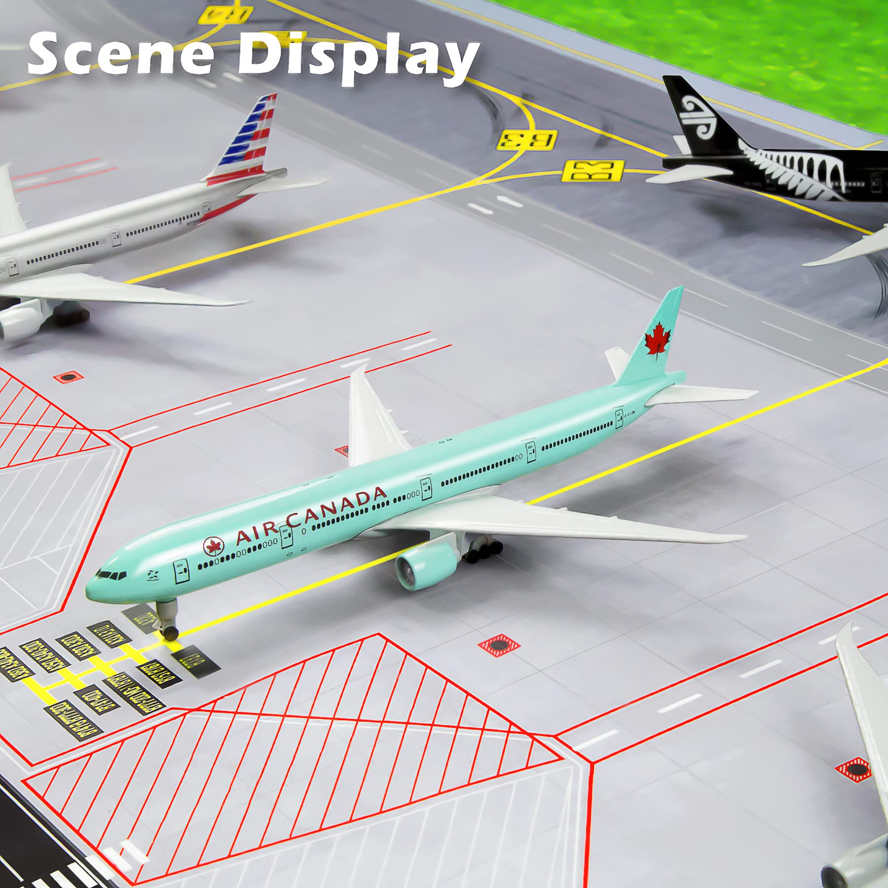 Lose Fun Park 1/300 Model Plane Diecast Airplanes Canada Boeing 777 Model Airplane for Collections & Gifts