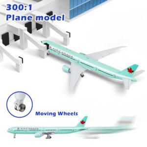 Lose Fun Park 1/300 Model Plane Diecast Airplanes Canada Boeing 777 Model Airplane for Collections & Gifts