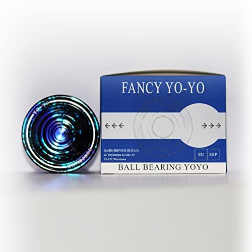 WATIEOBOO Unresponsive Metal Yoyo Professional, Replacement Responsive Ball Bearing Yoyo for Kids Beginners, Professional Trick Yoyo for Adults with Bag, Glove and 10 Yoyo Strings