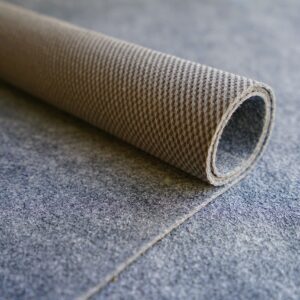 RUGPADUSA - Dual Surface - 4'x6' - 1/10" Thick - Felt and Rubber - Low Profile Non-Slip Rug Pad - Made in The USA