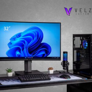 Velztorm Fultix Custom Built Gaming Desktop PC (AMD Ryzen 5-5500 6-Core, GeForce RTX 3070 8GB, 32GB DDR4, 512GB PCIe SSD + 2TB HDD (3.5), RGB Fans, 650W PSU, AC WiFi, Bluetooth, Win 11 Pro)