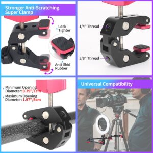 Super Camera Clamp Mount with Articulating Magic Arm 22in, Adjustable Super Clamp Camera Mount Magic Arm for LED Lights