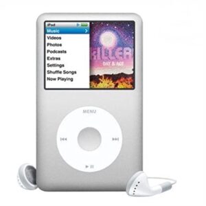 ipod classic 1tb silver compatible appleipod upgraded with generic accessories packaged in white box