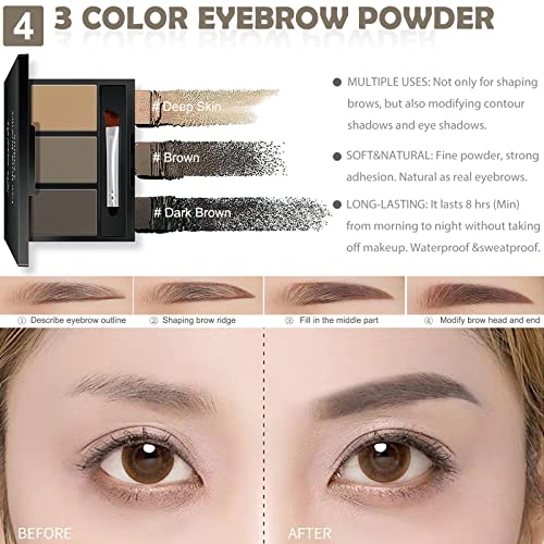 All in One Makeup Kit For Girls - 16 Colors Naked Eyeshadow Palette, 5Pcs Makeup Brushes, Waterproof Eyeliner Pencil, Eyebrow Powder, Mascara, Sloth Cosmetic Bag, Women and Teens Makeup Gift Set