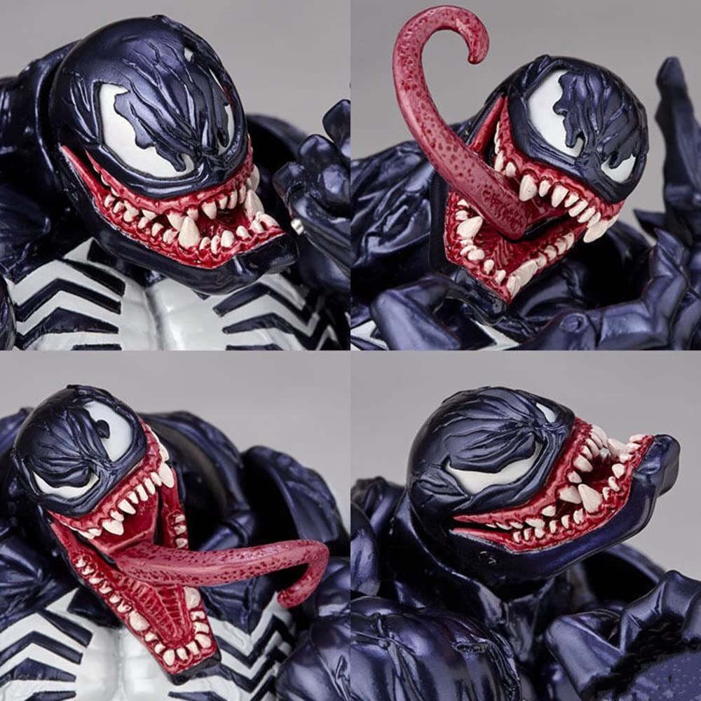 Venom Carnage Action Figure Collectible Anime Doll Model Toy PVC Joints Movable Toy Figures Collection Character Statue Decoration Ornaments (Venom)