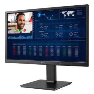 LG 24CN650N-6N 24” FHD IPS TAA All-in-One Thin Client with Quad-core Processor, Built-in FHD Webcam & Speaker
