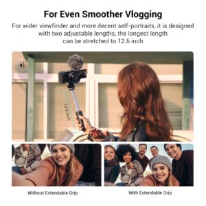 SmallRig SR-RG1 Extendable Remote Wireless Camera Shooting Grip, Vlog Tripod Selfie Stick for Sony A6700, ZV-E10, ZV-E1, ZV-1 II, RX100 VII, A6600, A6400, for Canon M50, G7X, Photo/Video/Zoom - 3326