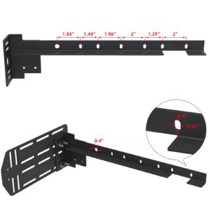 iuhome Bed Frame Footboard Extension Brackets Set Attachment Kit,Universal Bolt-on Footboard Extension Brackets Will Fit Most Twin, Full, Queen and King Bed Frames