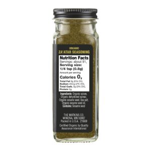 Watkins Organic Za'atar Seasoning, Spice Mix, 2.6 oz., 1 Count