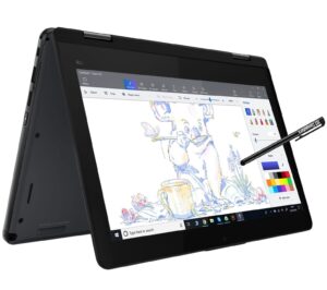 lenovo thinkpad yoga 11e gen 5 11.6" 2-in-1 touchscreen laptop (intel pentium n5030, 8gb ram, 256gb ssd, webcam) ruggedized & water resistant for student & school, type-c, wi-fi, ist pen, win 11 home