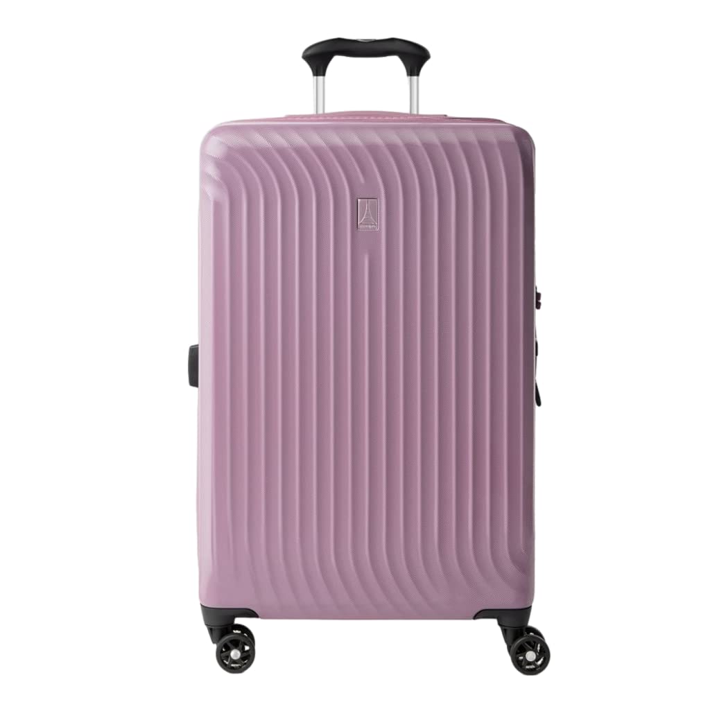 Travelpro Maxlite Air Hardside Expandable Carry on Luggage, 8 Spinner Wheels, Lightweight Hard Shell Polycarbonate Suitcase, Orchid Pink Purple, Checked Medium 25-Inch