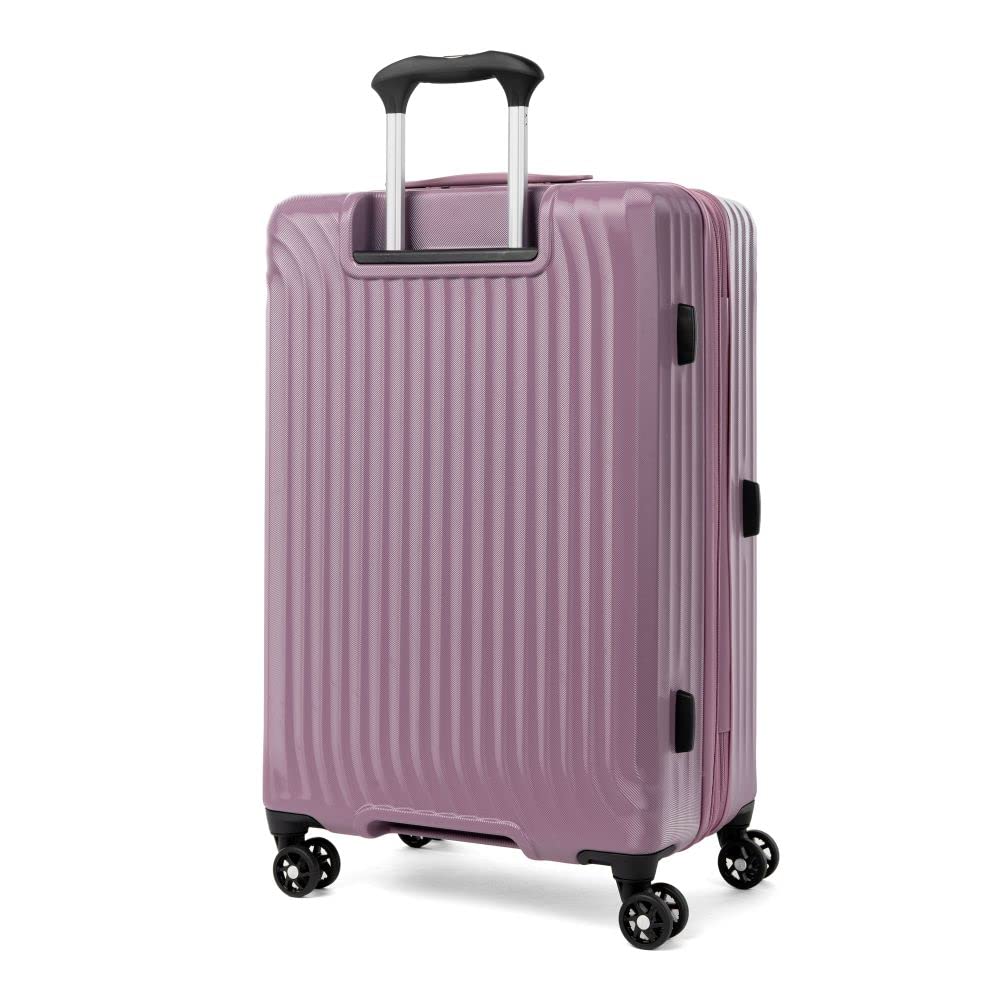 Travelpro Maxlite Air Hardside Expandable Carry on Luggage, 8 Spinner Wheels, Lightweight Hard Shell Polycarbonate Suitcase, Orchid Pink Purple, Checked Medium 25-Inch